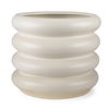 Twyla Tall Cream Glazed Floor Ceramic Vase, by Mercana, 16.5" length x 16.5" width x 14.25" height thumbnail 1