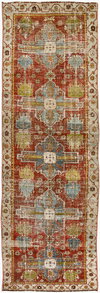 Antique One of a Kind Handmade Rug, by Surya, 9'5" length x 3'2" width thumbnail