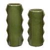 Meander Green Vases Set/2, Decorative by Uttermost, 5.75" width x 14" height x 4.5" depth thumbnail 1
