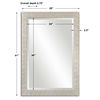Porcius Antiqued Silver Mirror, by Uttermost, 29" width x 41" height x 0.75" depth thumbnail 3
