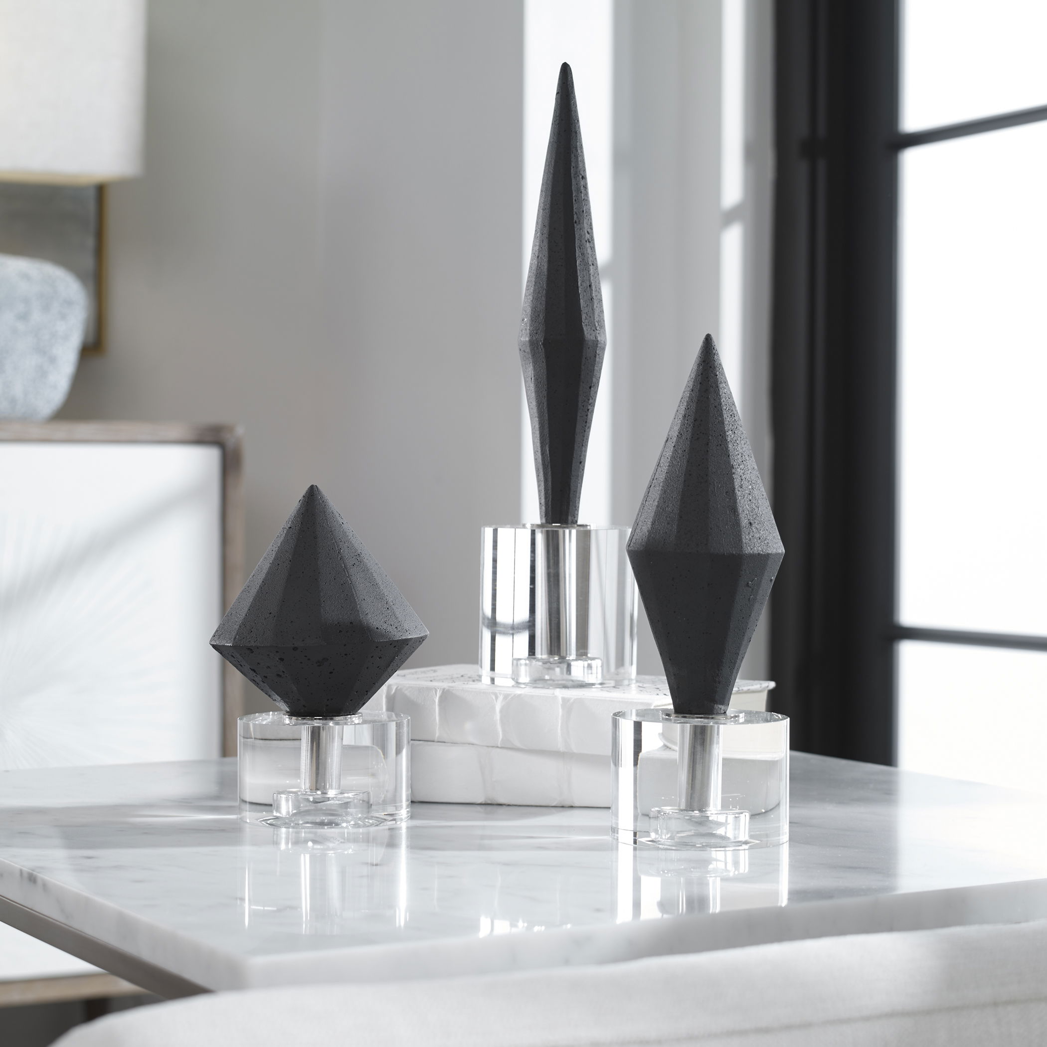 Alize Black Sculptures Set/3 large image 