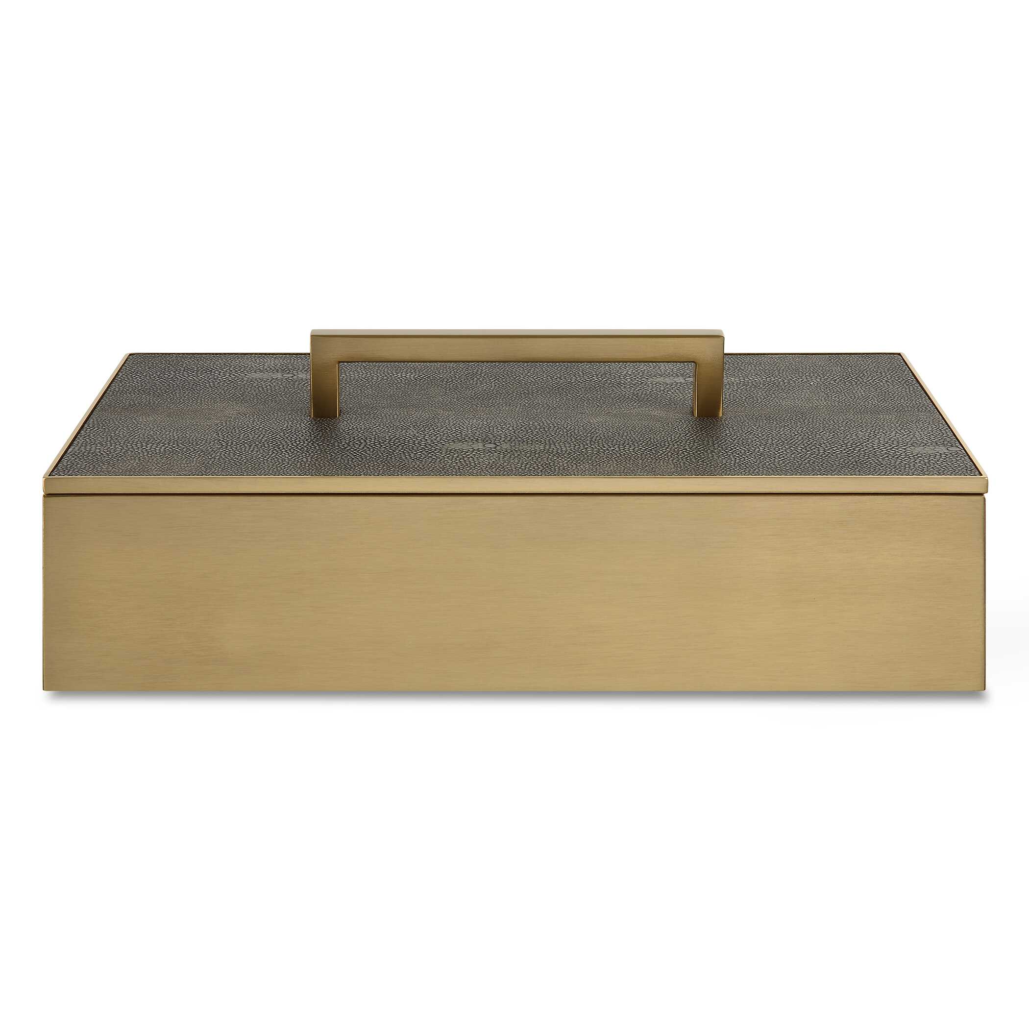 Wessex Gray Box, Decorative by Uttermost, 14" width x 4.75" height x 7" depth View 1