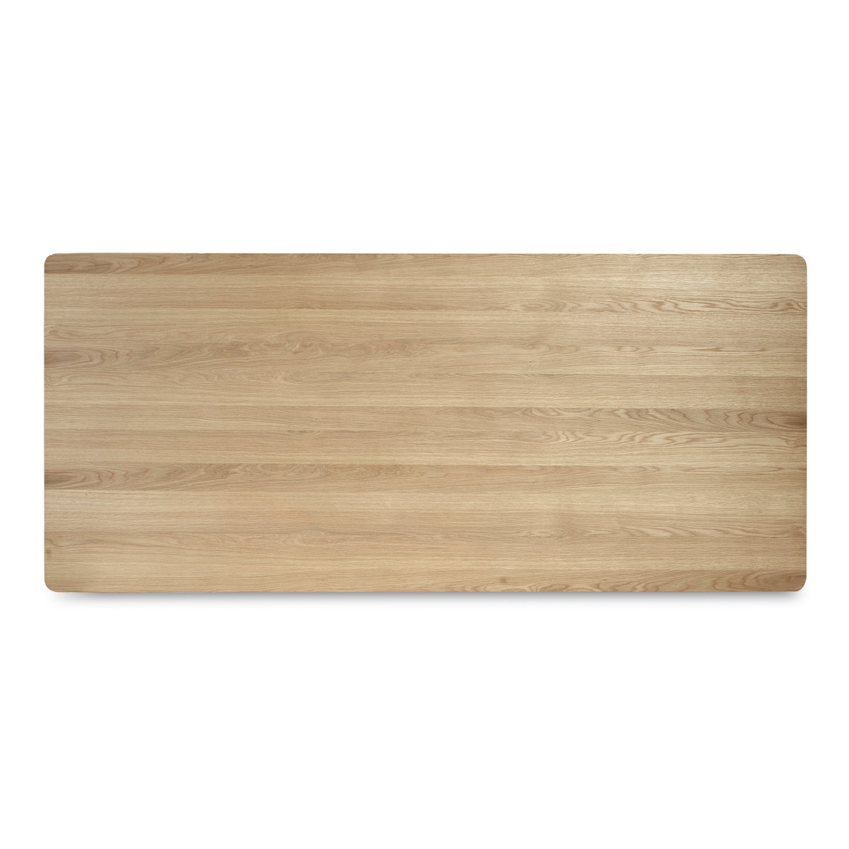 Round Off Small Dining Table Natural Oak, by Moe's Home, 88" width x 29" height x 39" depth View 4