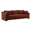 Chandler Sofa Rust, Sofas & Sectional by Dovetail, 102.5" width x 33.5" height x 40.75" depth thumbnail 1