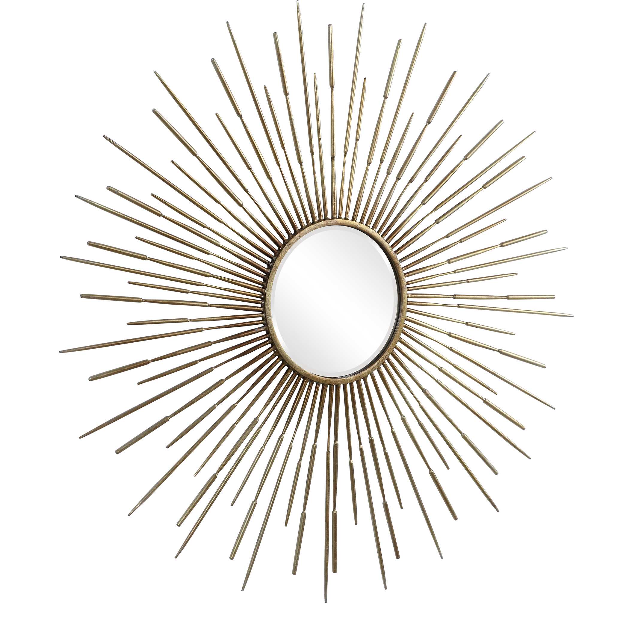 Golden Rays Starburst Mirror, by Uttermost, 46.75" width x 46.75" height x 1" depth View 4