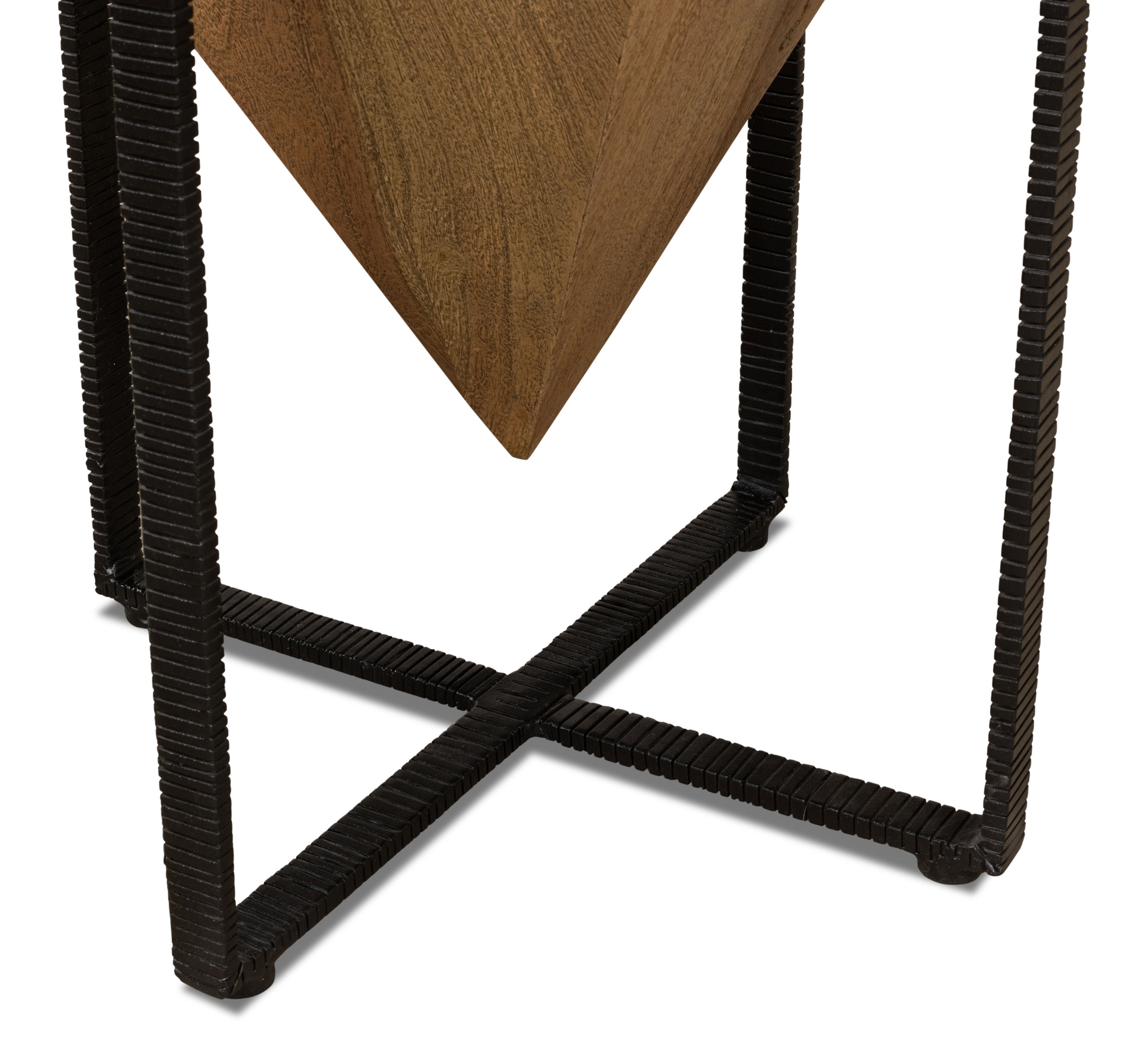 Hardy Inverted Obelisk Table, Side & End Table by Sarreid, 18" length x 18" width x 25" height View 8