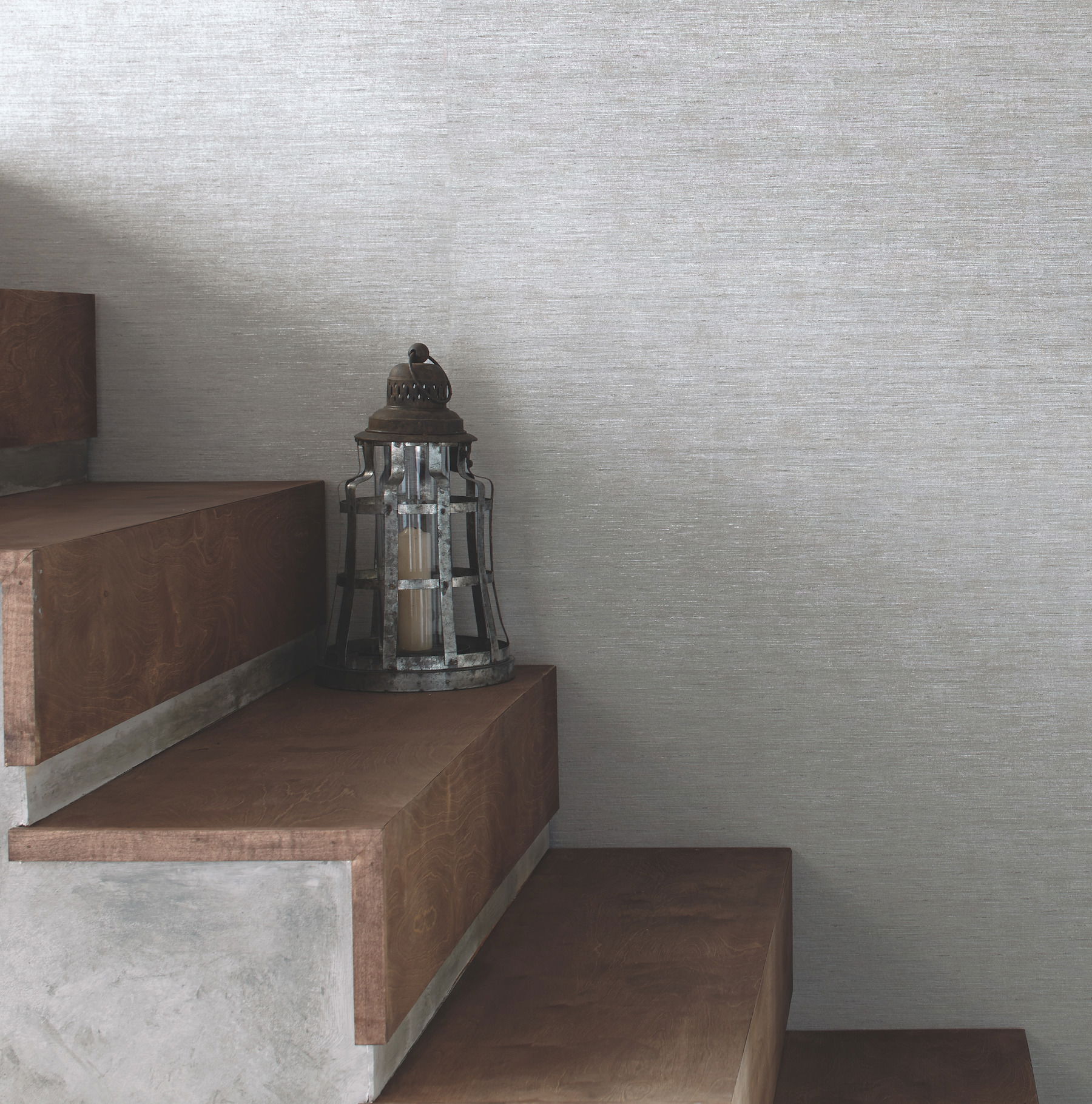 Bindery Grey Metallic Wallpaper, by York Wall, 27' length x 2'3" width x 0.02" depth View 2