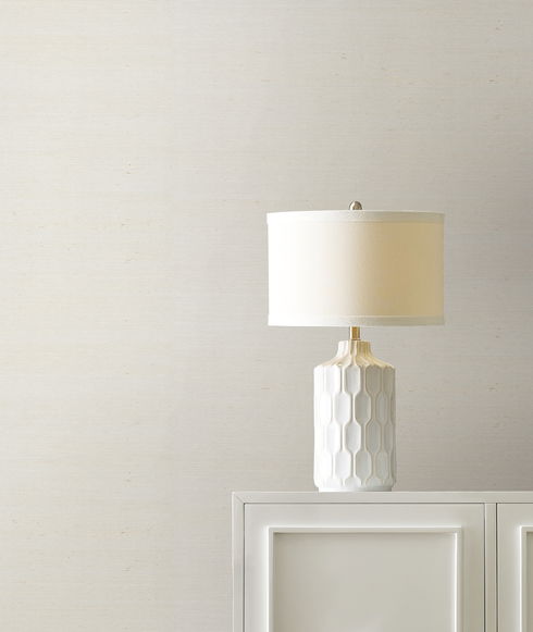 Maguey Sisal White Wallpaper