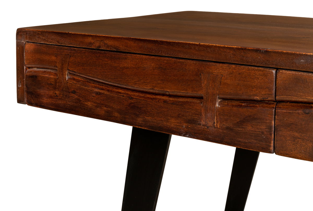 Genius Empire Desk, by Sarreid, 2'4" length x 5'3" width x 2'8" height View 12