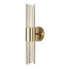 Cret 2 Light LED Brass Sconce, by Uttermost, 4.75" width x 1'6.25" height x 5.12" depth thumbnail 3