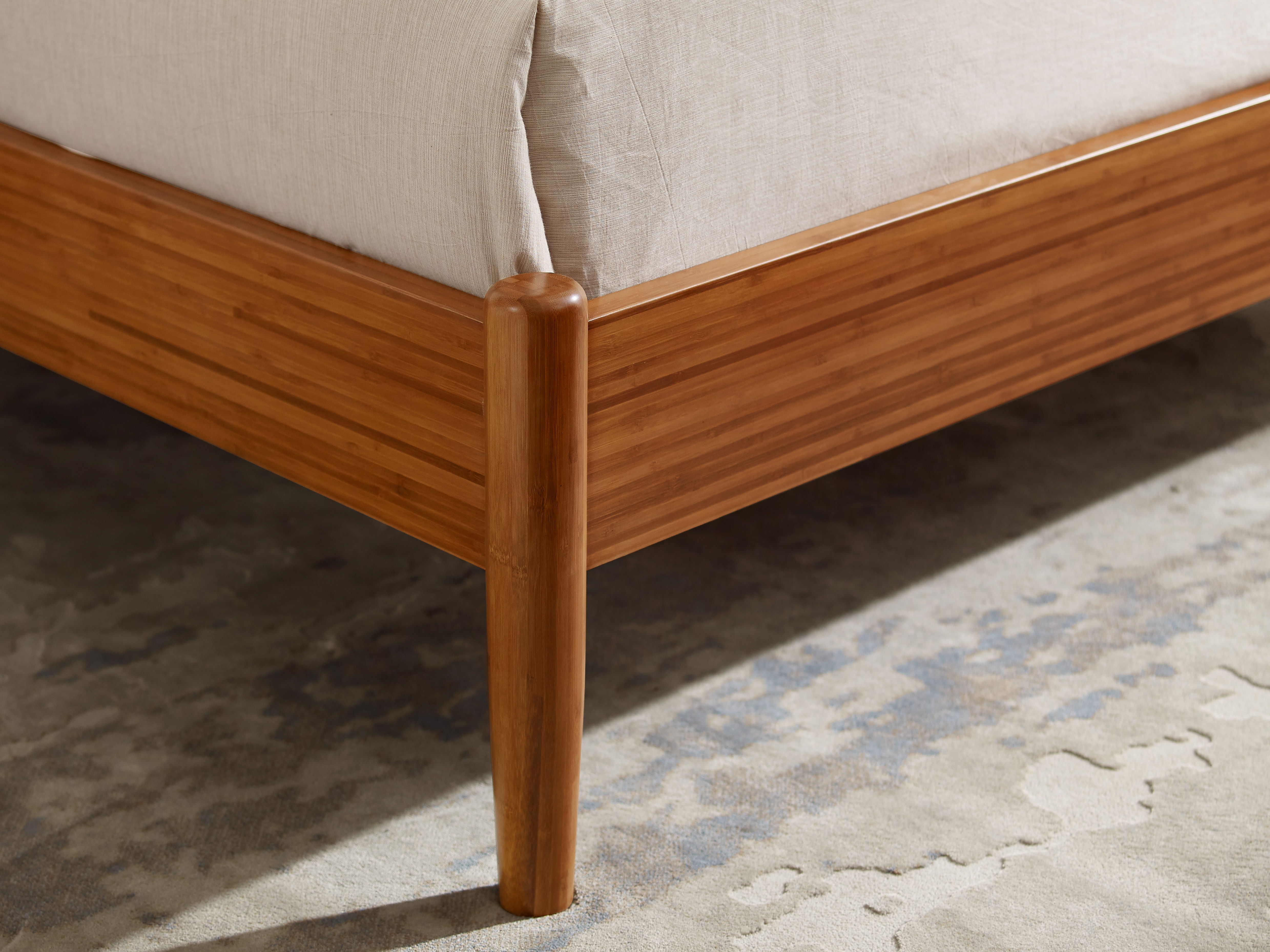 Monterey Queen Platform Bed, Amber, by Greenington, 88.5" length x 63.75" width x 40" height View 7