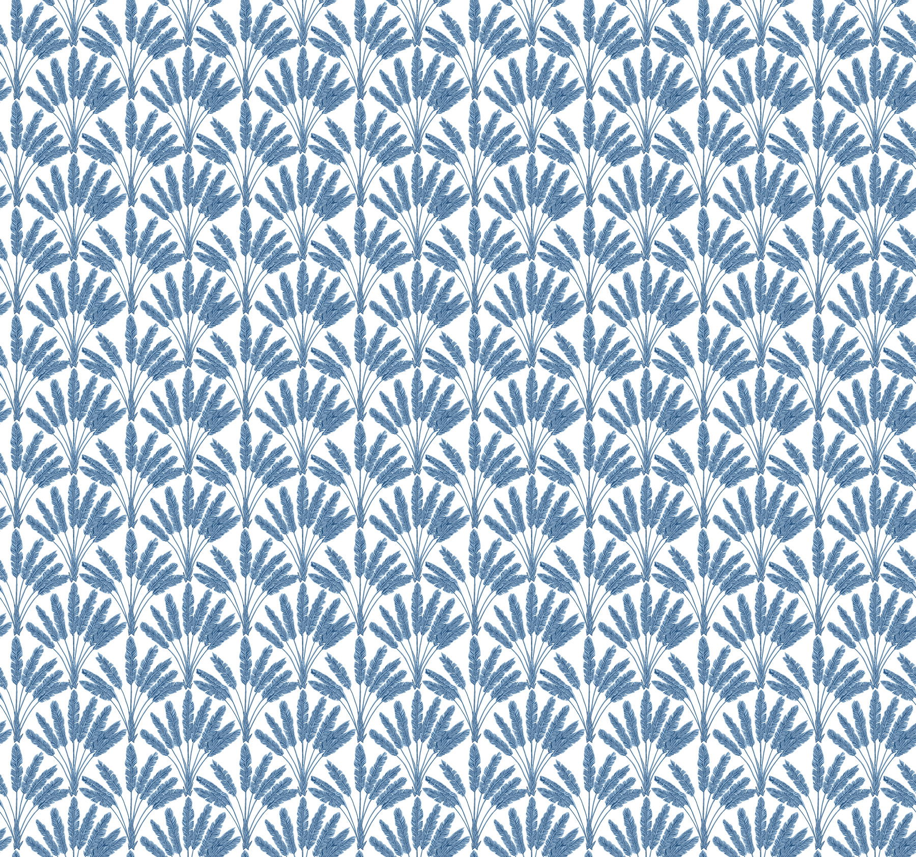 Blue Frond Fan Wallpaper large image 