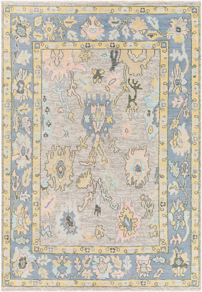 Ushak Handmade Rug, by Surya, 9' length x 6' width