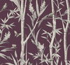 Bambou Toile Burgundy Wallpaper, by York Wall, 27' length x 2'3" width x 0.02" depth thumbnail 1