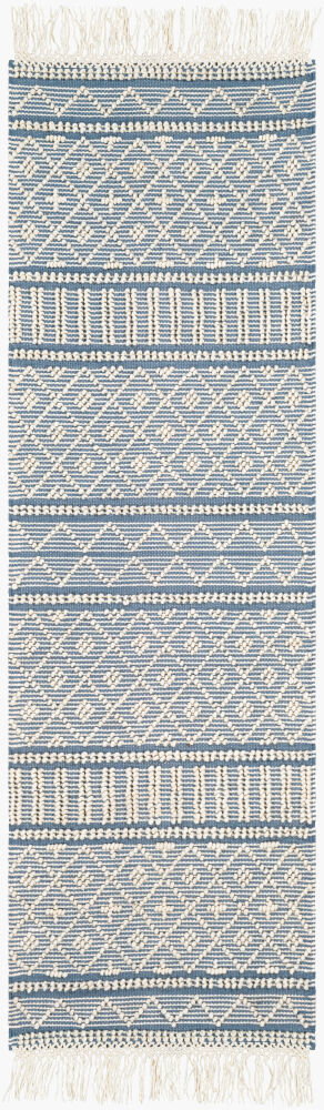 Farmhouse Tassels Handmade Rug, by Surya, 8' length x 2'6" width