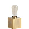 Visio III (4.5'H) Gold Tone Square Base Exposed-Bulb Table Lamp thumbnail 0