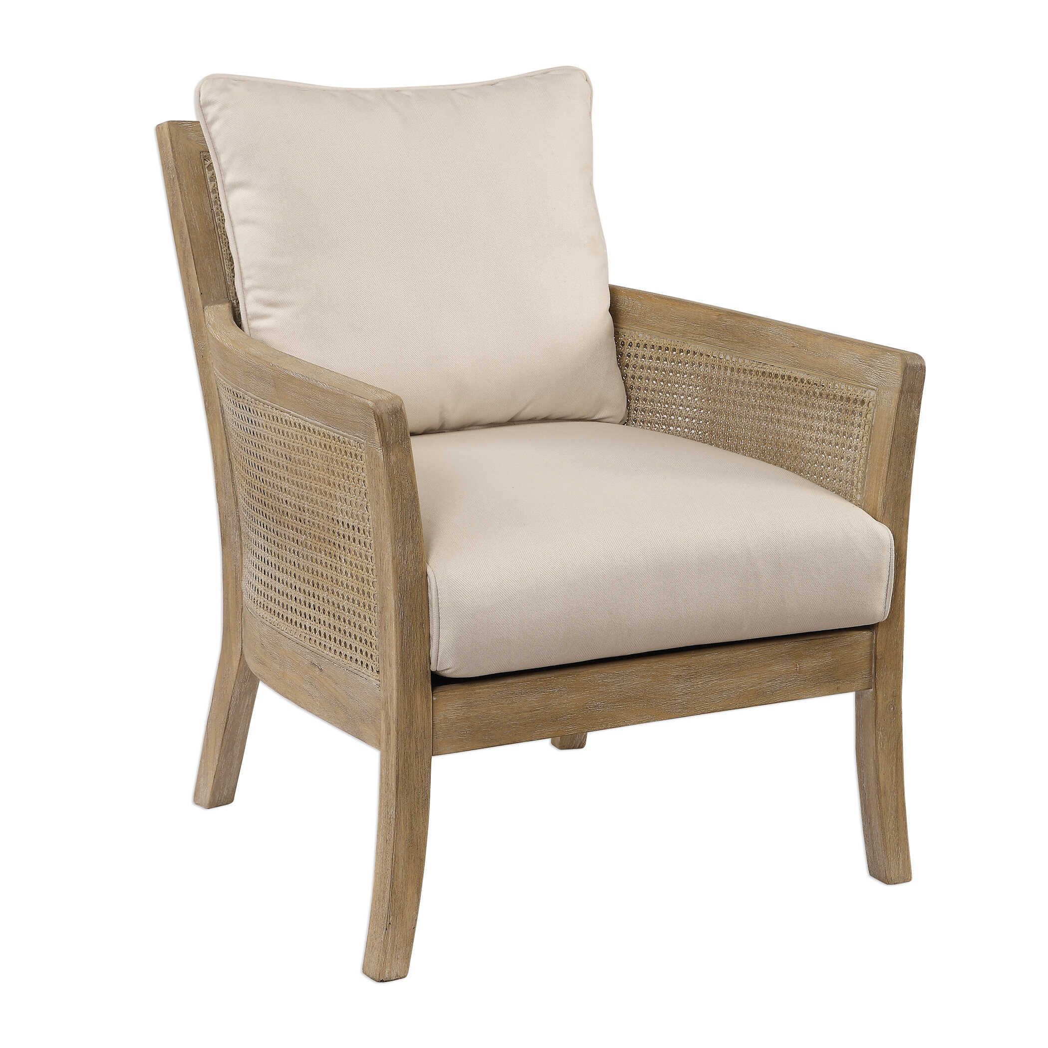 Encore Natural Armchair, Furniture by Uttermost, 28.5" width x 33" height x 31" depth View 4