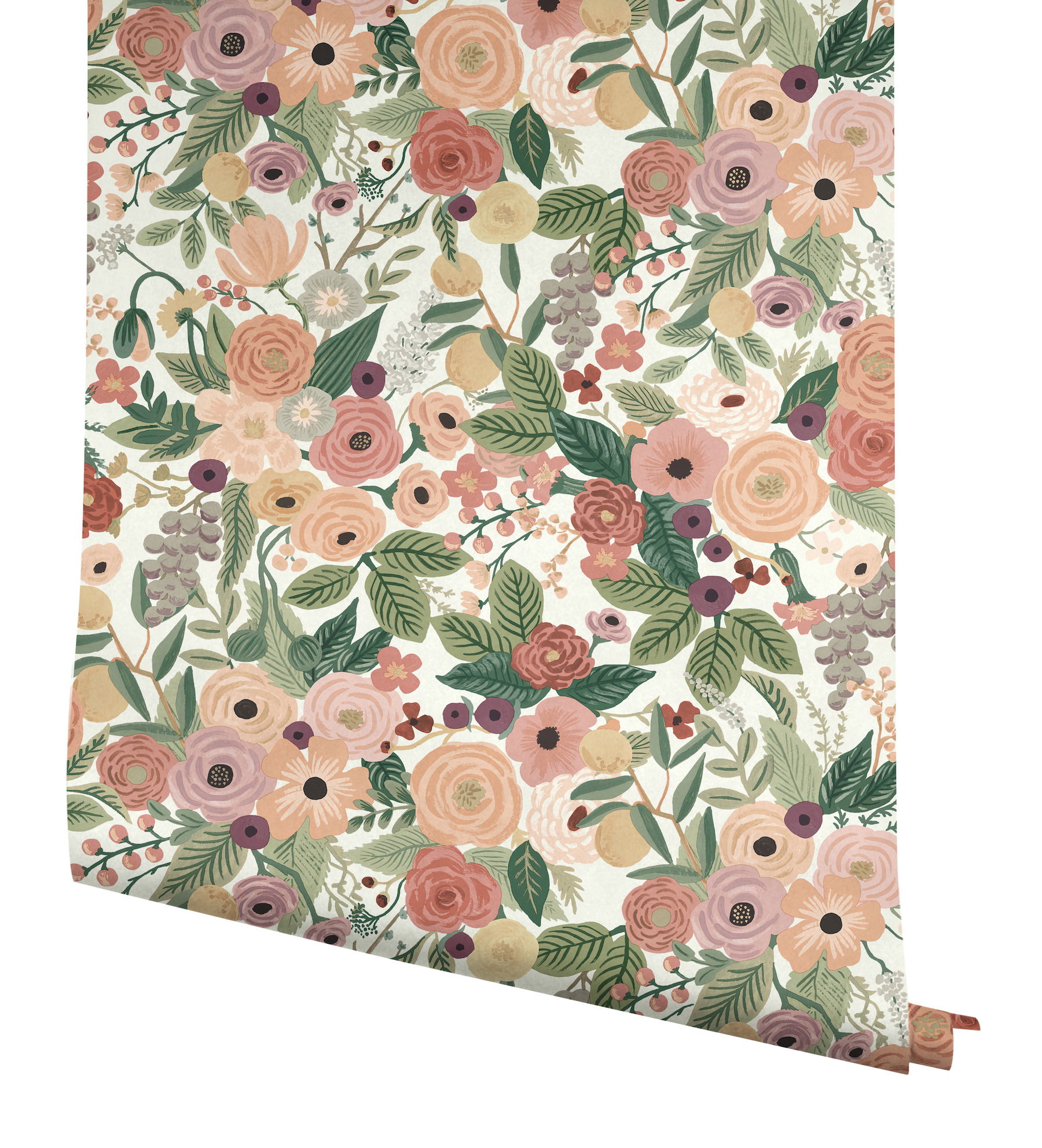 Garden Party Burgundy Peel & Stick Wallpaper, by York Wall, 20' length x 2'3" width x 0.02" depth View 5