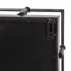 Christa 22L x 22W Black Metal Mirrored Base Square Tray thumbnail 10