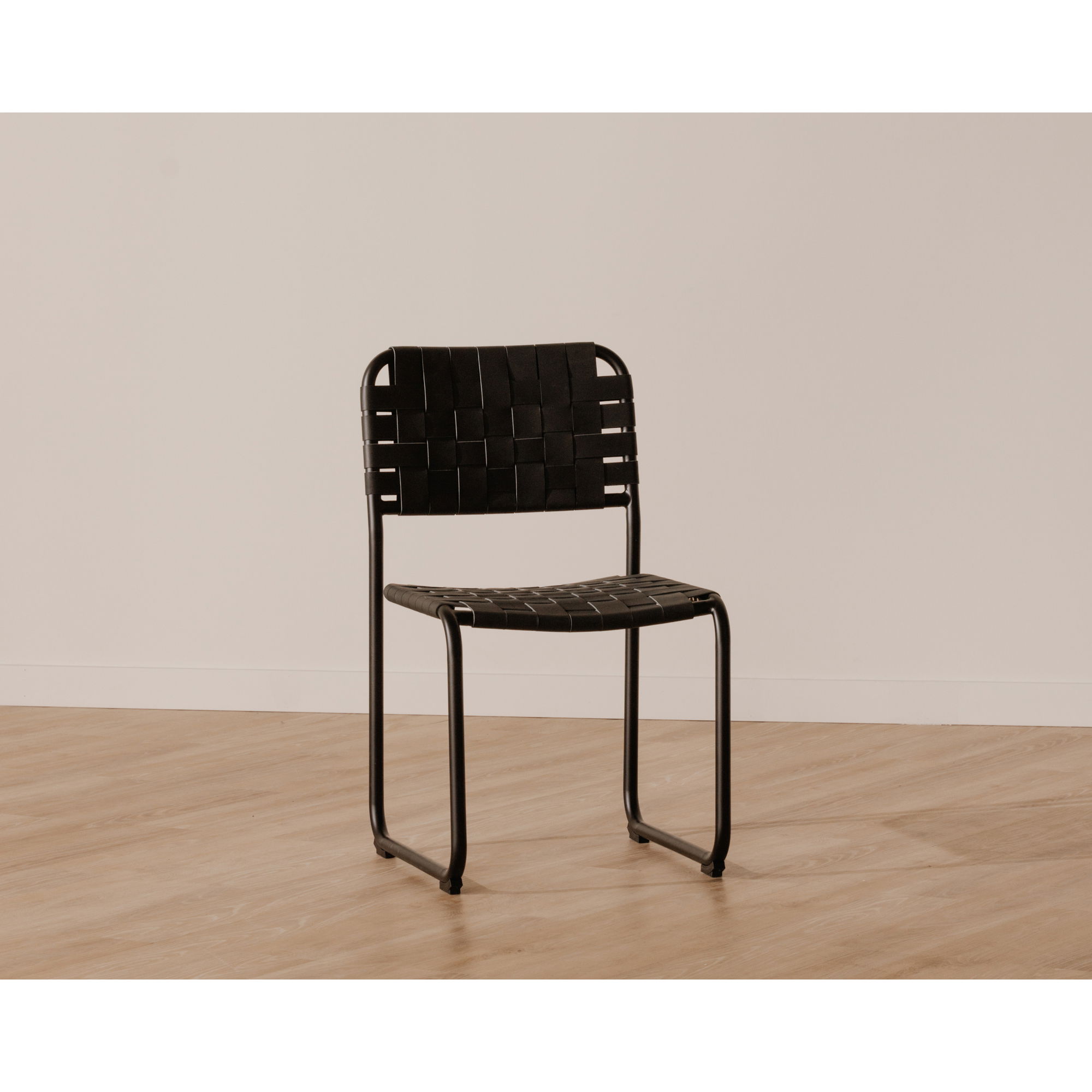 Moma Dining Chair Black Leather- Set Of Two large image 