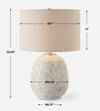 Danala Stone Table Lamp, by Uttermost, 17" width x 25.25" height x 17" depth thumbnail 3