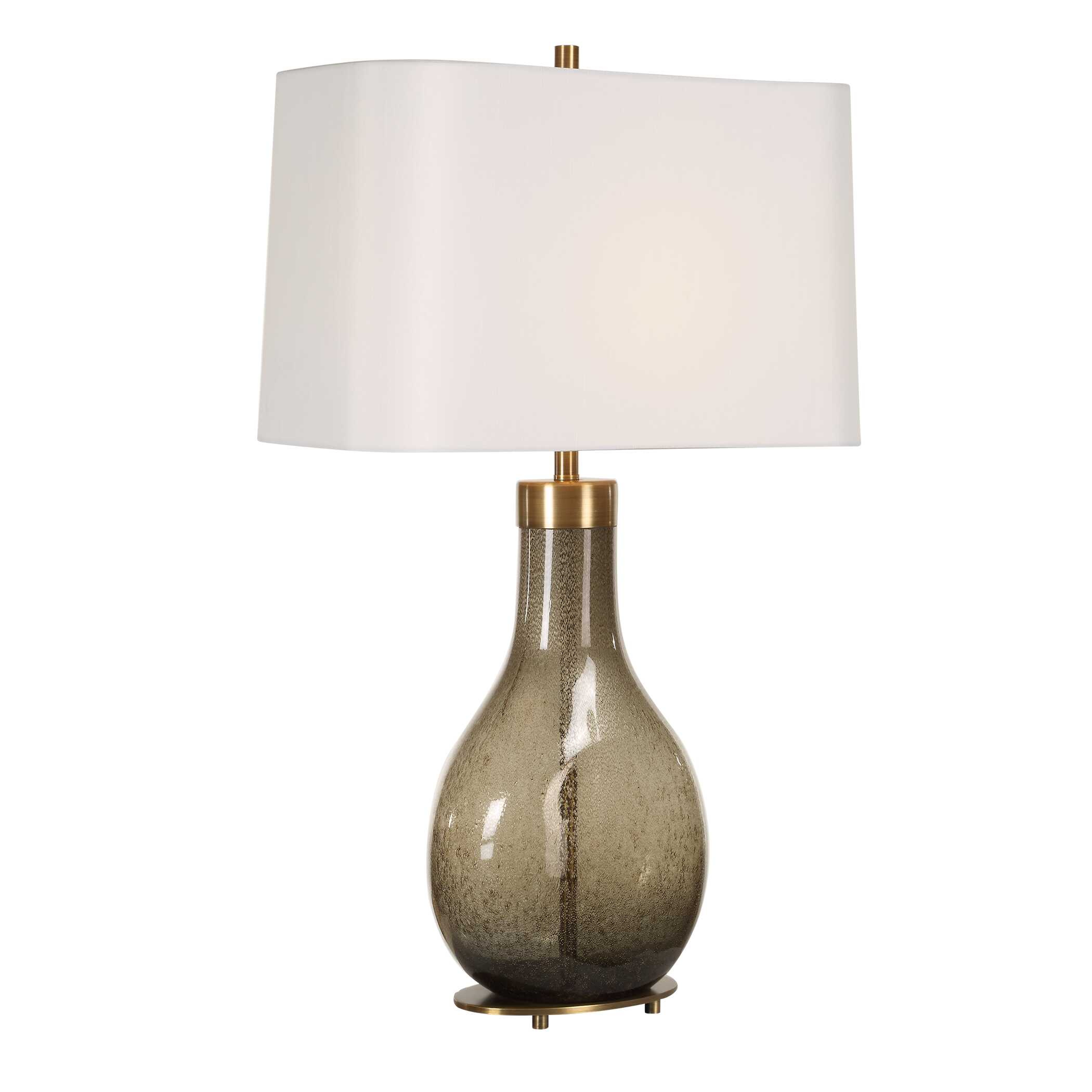 Shyla Dark Glass Table Lamp large image 