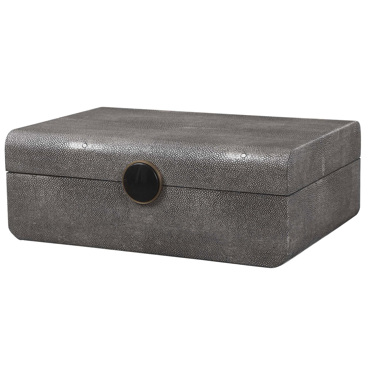 Lalique Art Deco Box, Boxe by Uttermost, 12.5" width x 4.5" height x 9" depth View 5