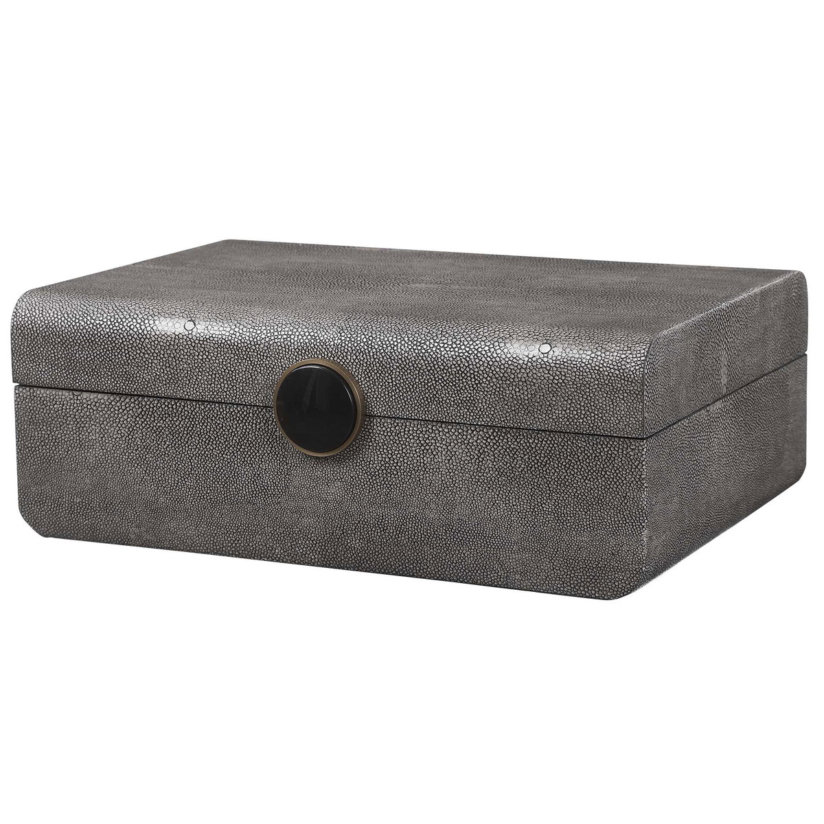 Lalique Art Deco Box, Boxe by Uttermost, 12.5" width x 4.5" height x 9" depth View 5