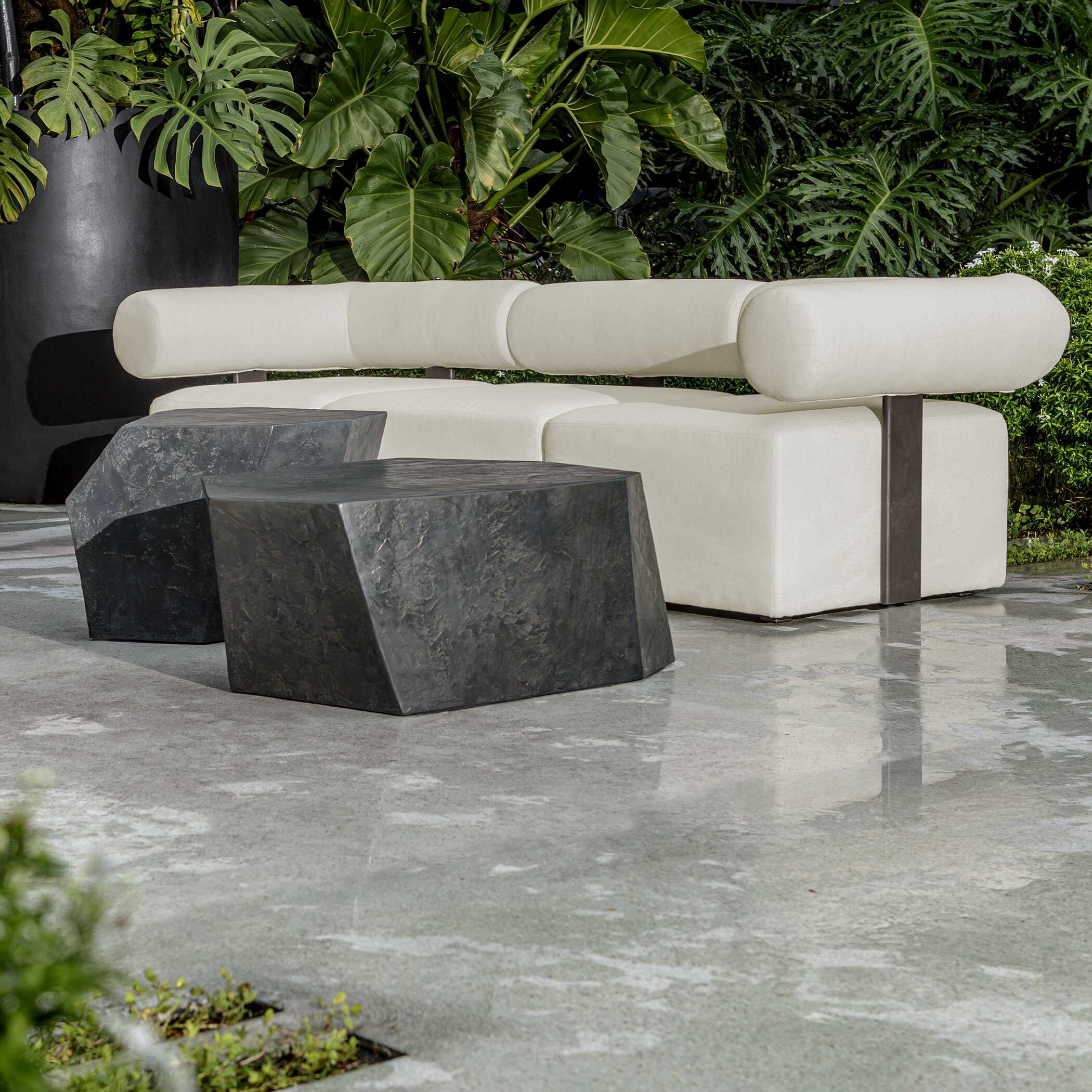 Parra Slate Outdoor Coffee Table large image 