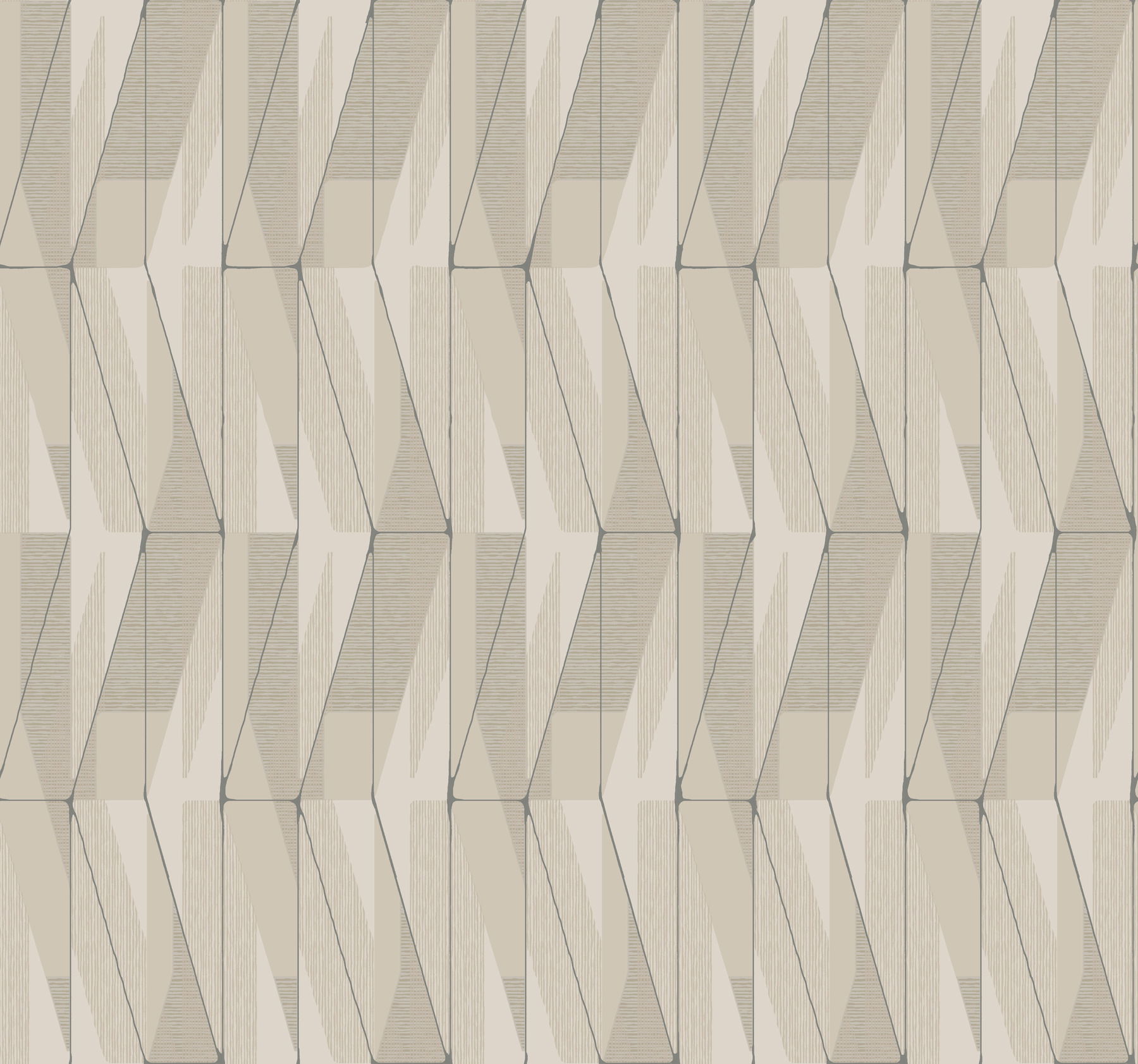 On an Angle Beige Wallpaper, by York Wall, 27' length x 2'3" width x 0.02" depth View 1