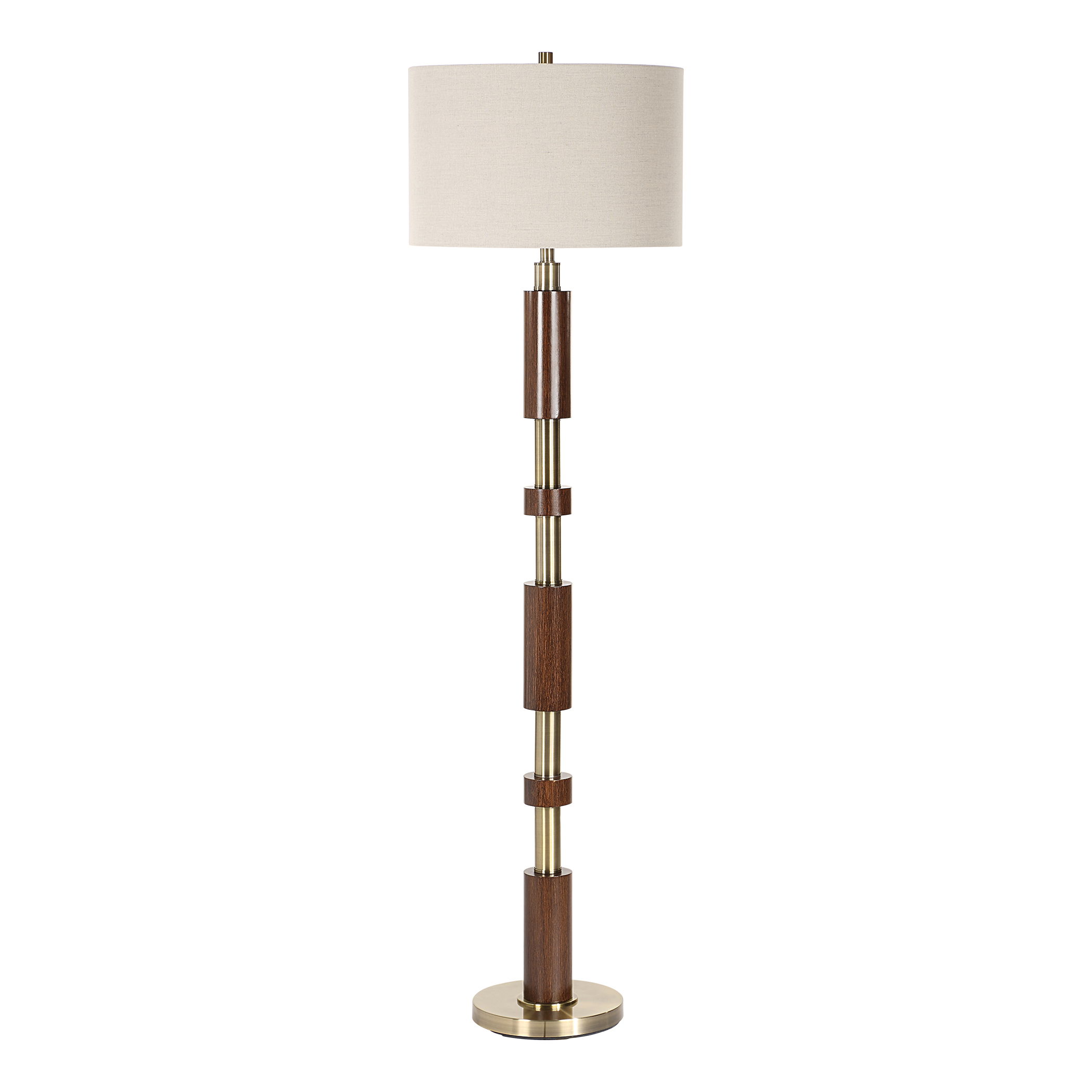 Stacked Wooden Floor Lamp large image 