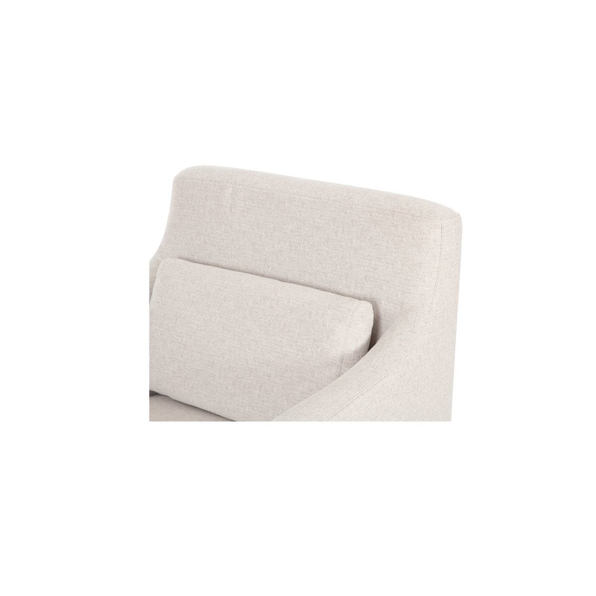 Lydia Slipcover Dining Chair Beige, by Moe's Home, 26.75" width x 34.3" height x 28" depth View 6