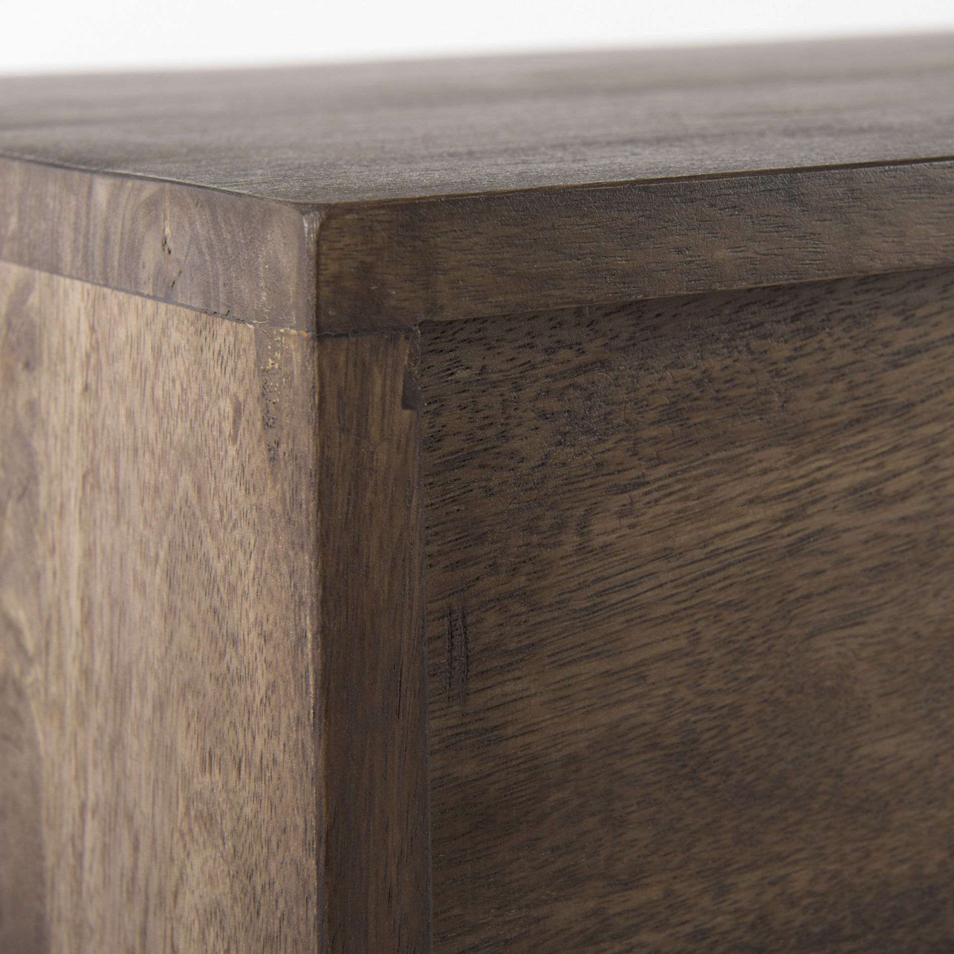 Glenn 38L x 16W x 30H Dark Brown Wood with Black Iron Frame, 2 Door Accent Cabinet, Cabinets & Chest by Mercana, 37.5" length x 16" width x 30" height View 10