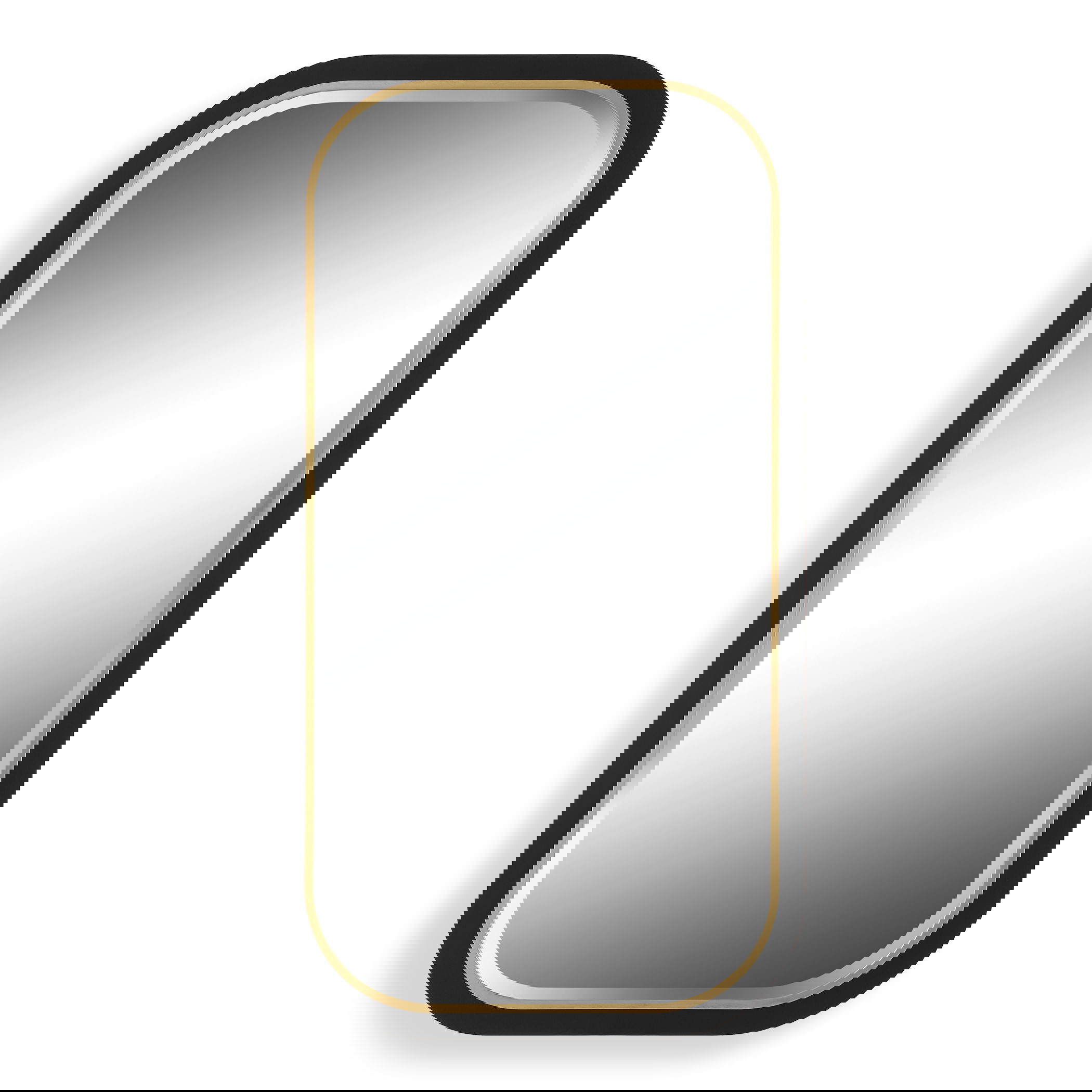 Nevaeh Curved Rectangle Mirror large image 