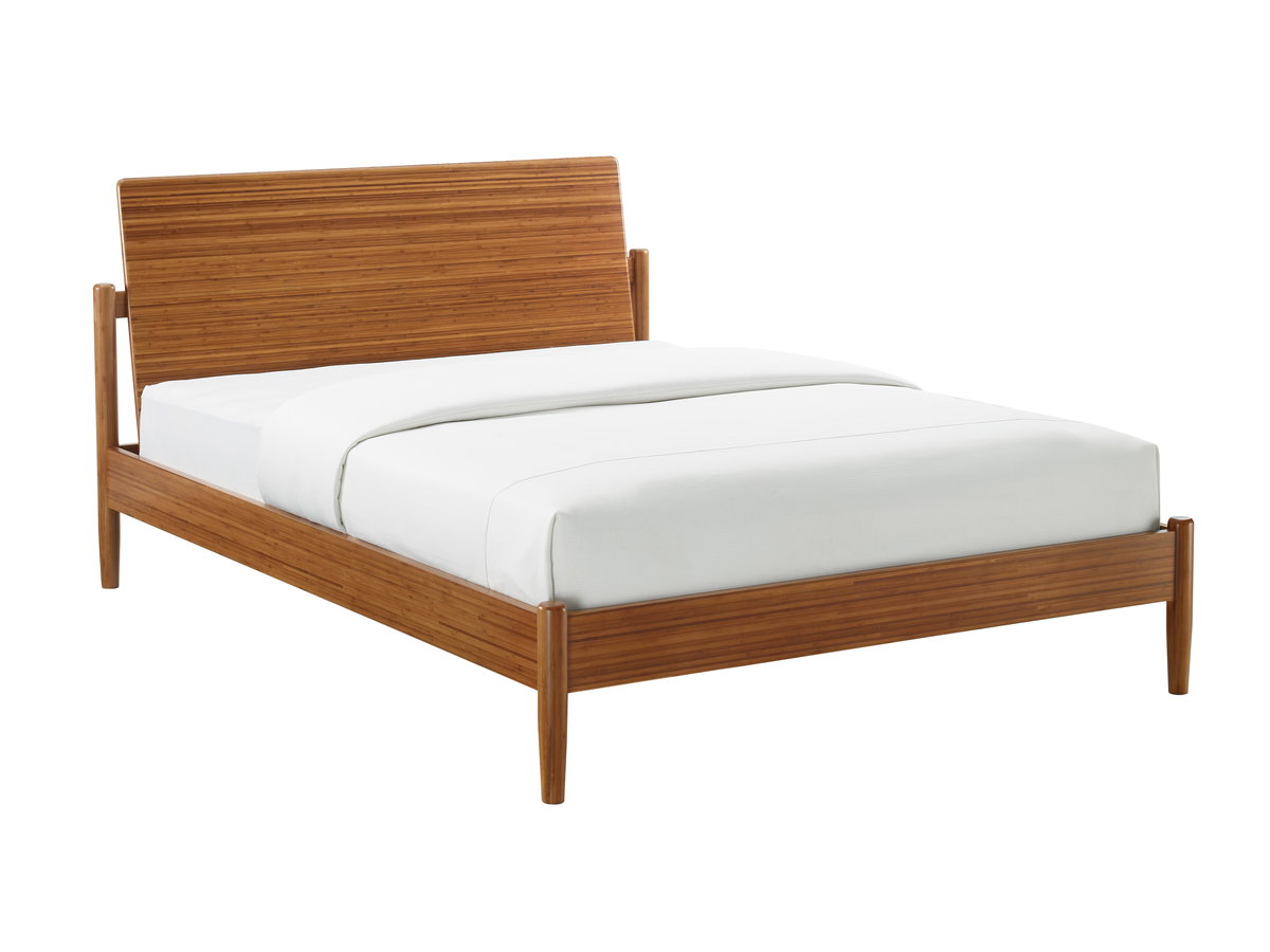 Monterey Queen Platform Bed, Amber, by Greenington, 88.5" length x 63.75" width x 40" height View 4