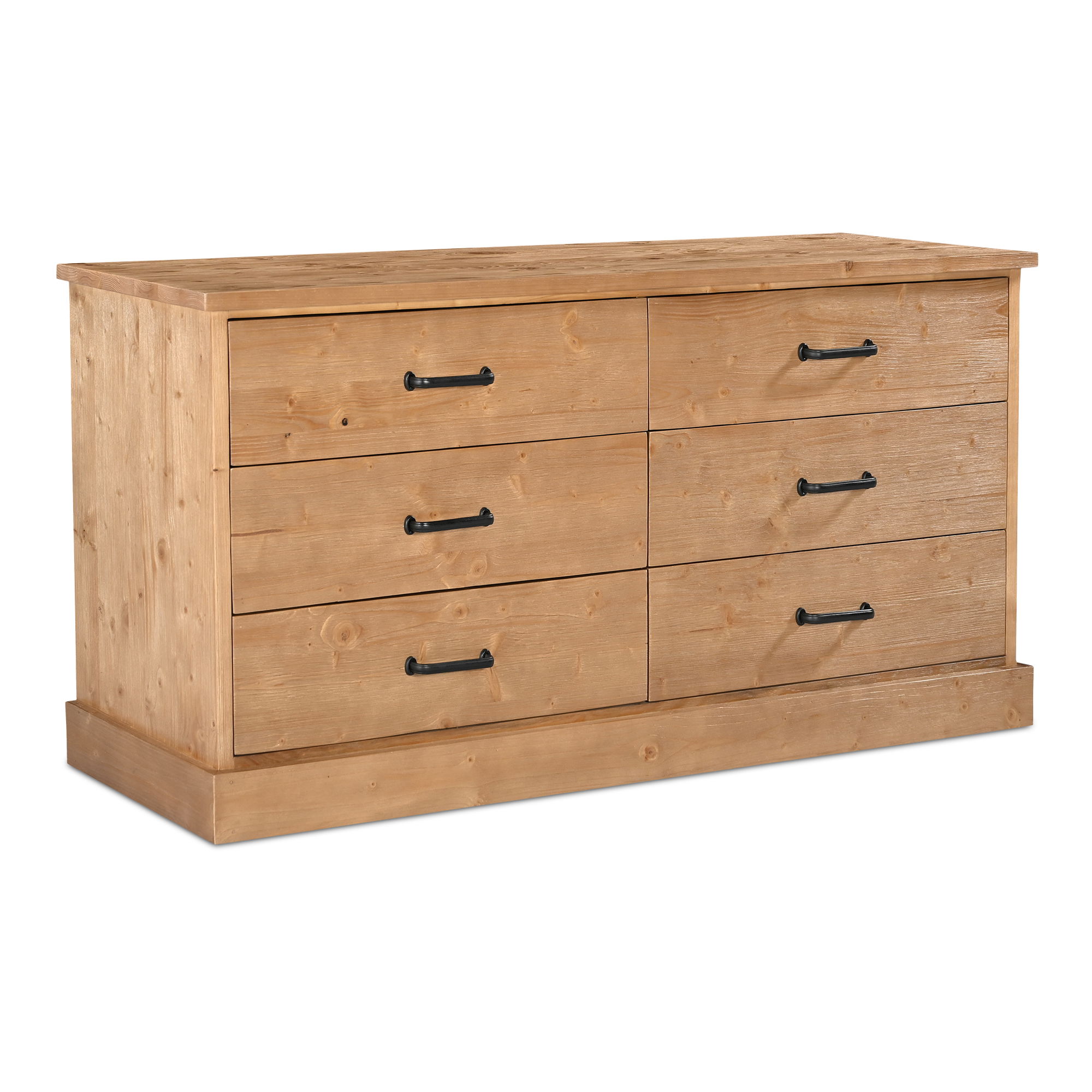 Tade 6 Drawer Dresser Honey Pine large image 