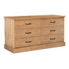 Tade 6 Drawer Dresser Honey Pine thumbnail 1