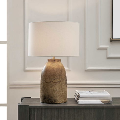 Harris Mottled Brown Table Lamp