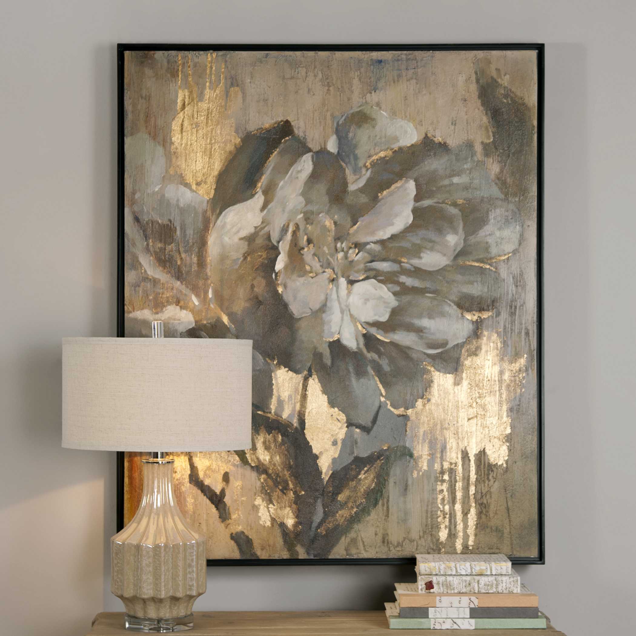 Dazzling Floral Art, Painting by Uttermost, 41.37" width x 51.37" height x 1.87" depth View 4