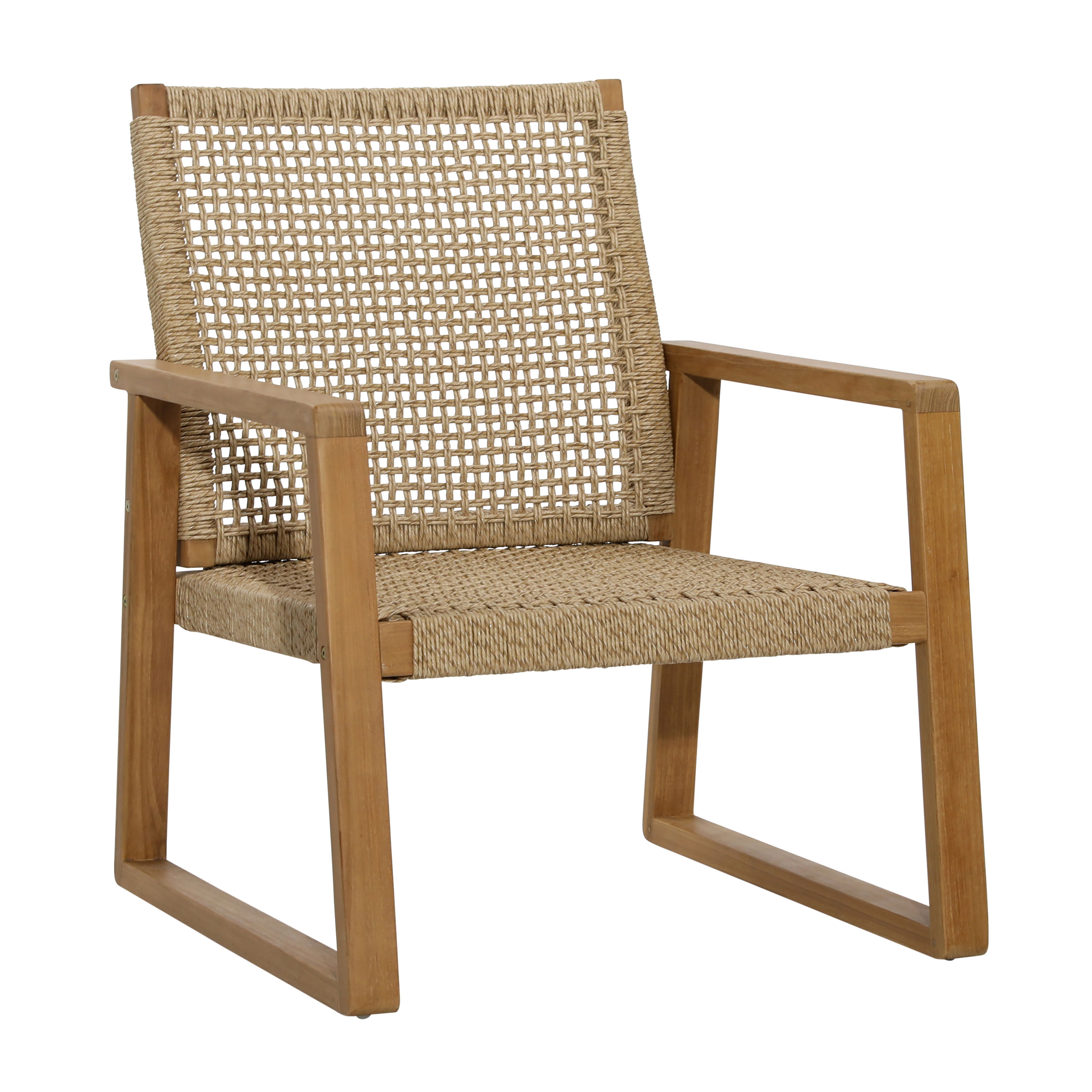 Fay Occasional Chair Nat, Accent Chair by Dovetail, 25.39" width x 32.5" height x 31.1" depth View 1