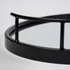 Ansel 20L x 14W Black Metal Mirrored Bottom Oval Serving Tray, Decorative Tray by Mercana, 20.08" length x 13.98" width x 2.87" height thumbnail 9
