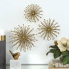 Aga Gold Metal Wall Decor Set/3, Art by Uttermost, 11.25" width x 7.5" height x 11.25" depth thumbnail 9
