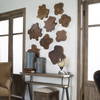 Kalani Teak Wall Art Set/3, Sculptural Wall Art by Uttermost, 20" width x 20" height x 1.2" depth thumbnail 6