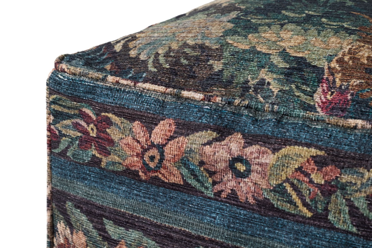 Loloi Blue, Ottoman, 18" width x 18" height x 18" depth View 3