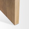 Bianca Wood and Marble Accent Table, Side & End Table by Mercana, 21.5" length x 21.5" width x 22" height thumbnail 9