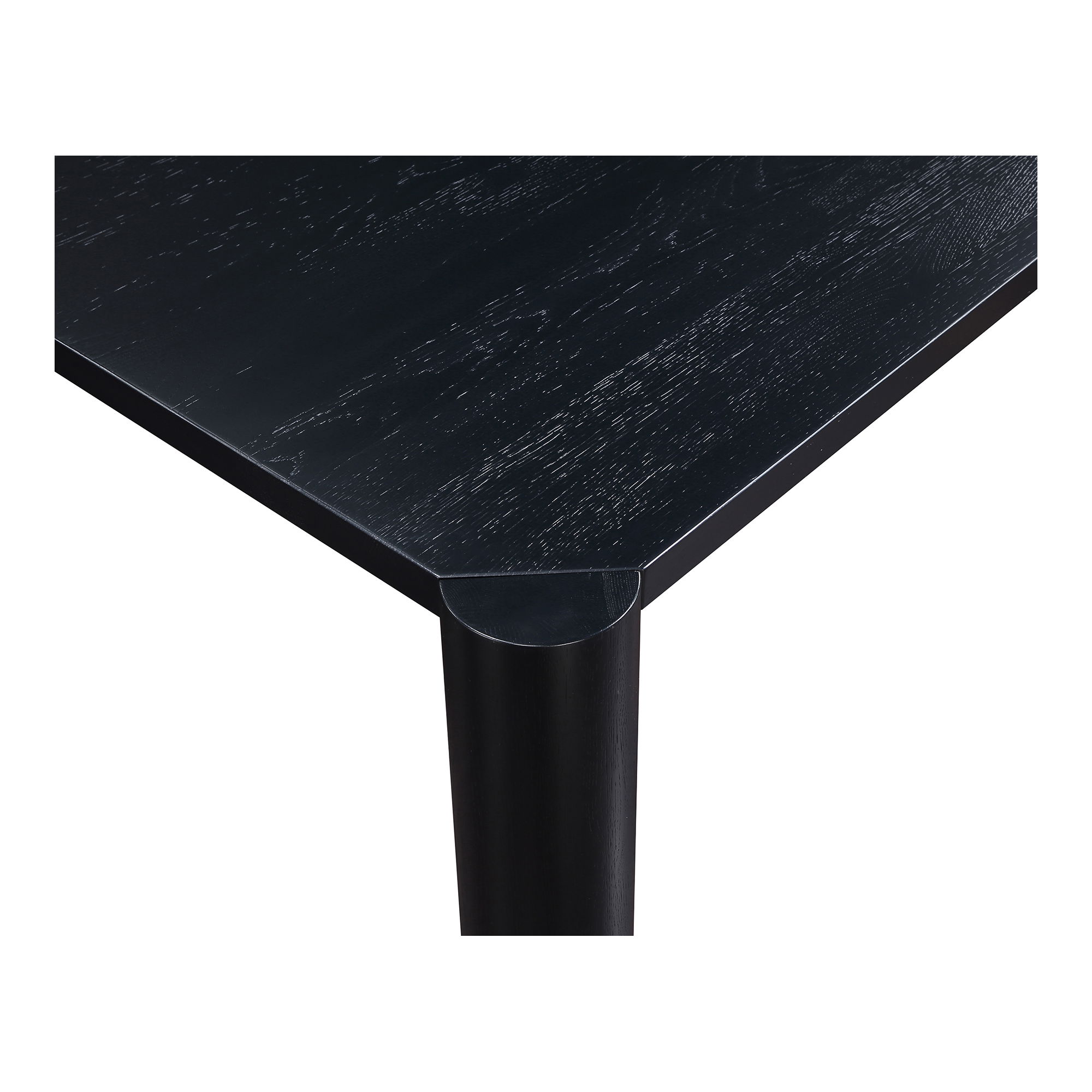 Post Small Dining Table Black, by Moe's Home, 76" width x 29" height x 36" depth View 4