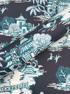 Pagoda And Sampan Scenic Navy Wallpaper thumbnail 3