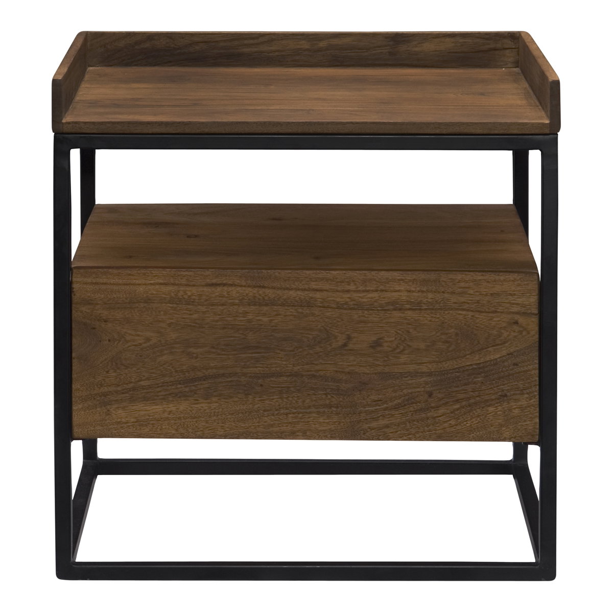 Vancouver Side Table Light Brown, Side & End Table by Moe's Home, 23" width x 24.75" height x 20" depth View 1