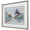Morning Lake Watercolor Framed Print 4 Morning Lake Watercolor Framed Print thumbnail 4