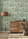 Eden Retreat Green & Gold Wallpaper thumbnail 2